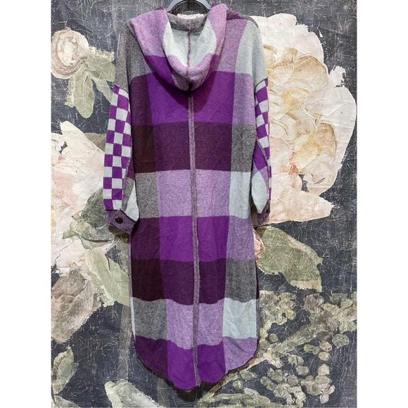 New Free People Purple South Bend Cardigan Size Xs Color Purple - Picture 4 of 5